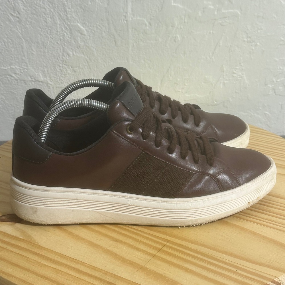 Cole Haan Grand 360 C35831 Mens 8.5 M Brown Leather Lace Up Sneakers Shoes